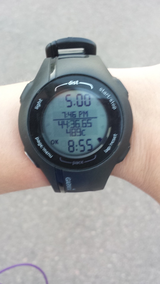 5 miles at 1/2 marathon pace